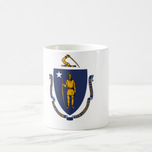 Staatsflagge von Massachusetts Kaffeetasse
