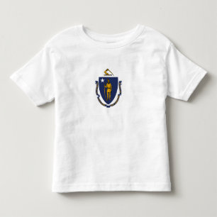 Staatsflagge von Massachusetts Kleinkind T-shirt