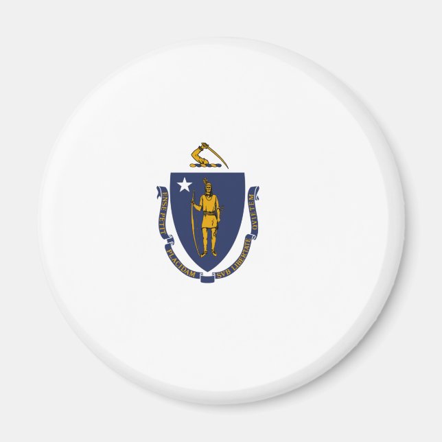 Staatsflagge von Massachusetts Magnet (Vorne)