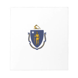Staatsflagge von Massachusetts Notizblock
