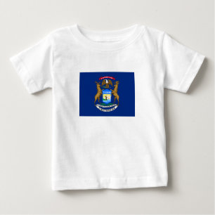 Staatsflagge von Michigan Baby T-shirt