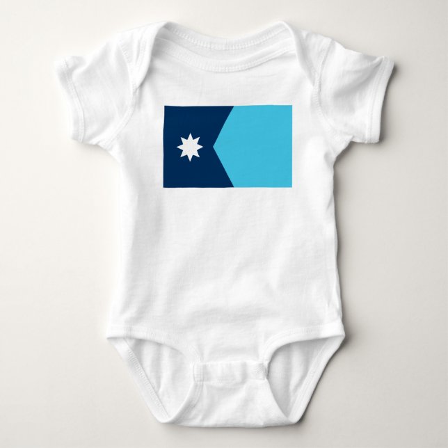 Staatsflagge von Minnesota Baby Strampler (Vorderseite)
