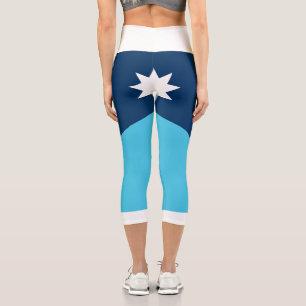 Staatsflagge von Minnesota Capri Leggings