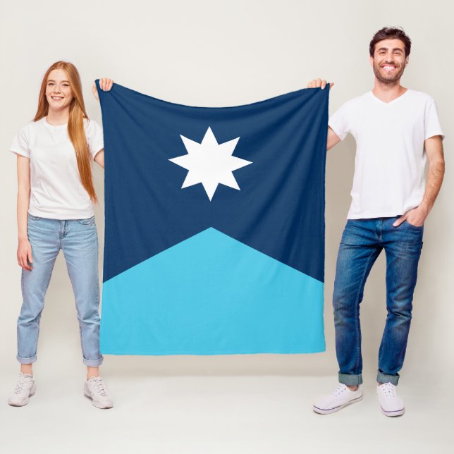 Staatsflagge von Minnesota Fleecedecke (Beispiel)