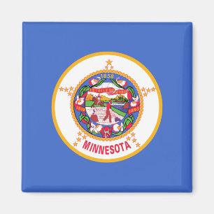 Staatsflagge von Minnesota Magnet