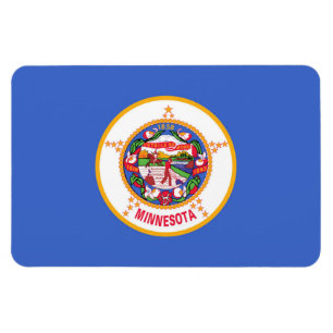 Staatsflagge von Minnesota Magnet