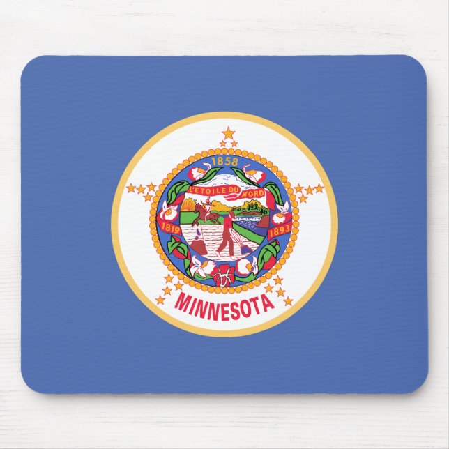 Staatsflagge von Minnesota Mousepad (Vorne)