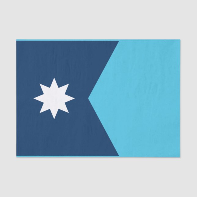 Staatsflagge von Minnesota Seidenpapier (Vorderseite)