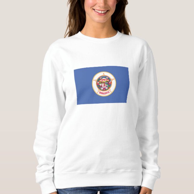 Staatsflagge von Minnesota Sweatshirt (Vorderseite)