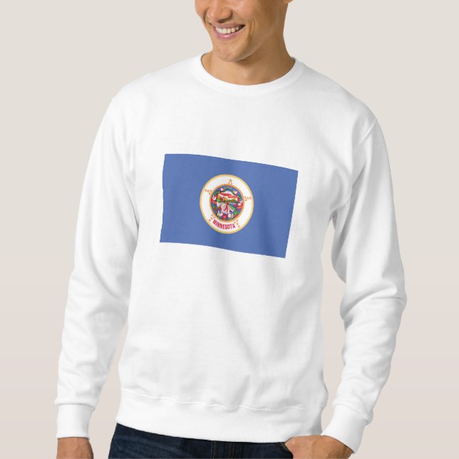Staatsflagge von Minnesota Sweatshirt (Vorderseite)