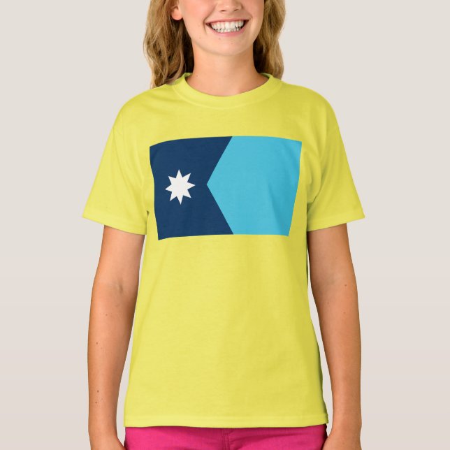 Staatsflagge von Minnesota T-Shirt (Vorderseite)