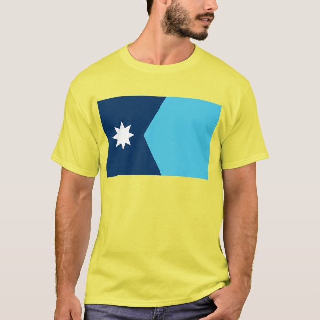 Staatsflagge von Minnesota T-Shirt (Vorderseite)