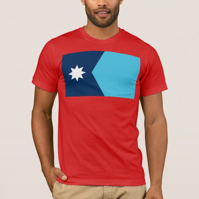 Staatsflagge von Minnesota T-Shirt (Vorderseite)