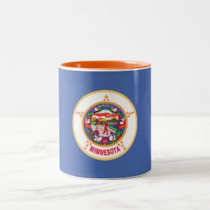 Staatsflagge von Minnesota Zweifarbige Tasse