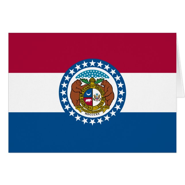 Staatsflagge von Missouri (Vorderseite (Horizontal))
