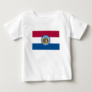 Staatsflagge von Missouri Baby T-shirt