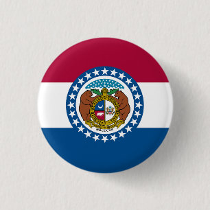 Staatsflagge von Missouri Button