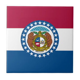 Staatsflagge von Missouri Fliese