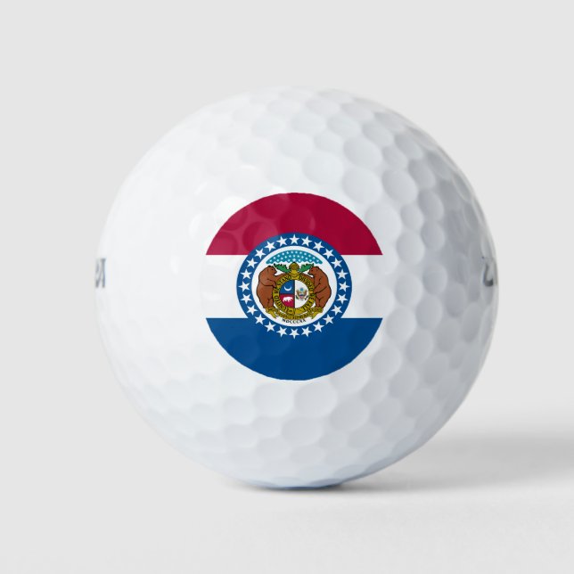 Staatsflagge von Missouri Golfball (Vorderseite)