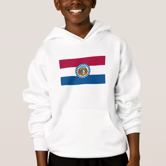 Staatsflagge von Missouri Hoodie (Vorderseite)