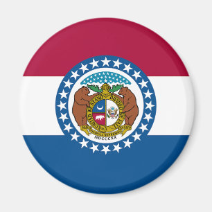 Staatsflagge von Missouri Magnet