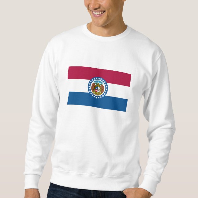 Staatsflagge von Missouri Sweatshirt (Vorderseite)