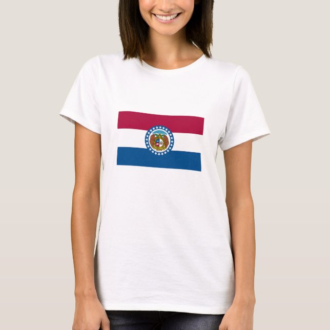 Staatsflagge von Missouri T-Shirt (Vorderseite)