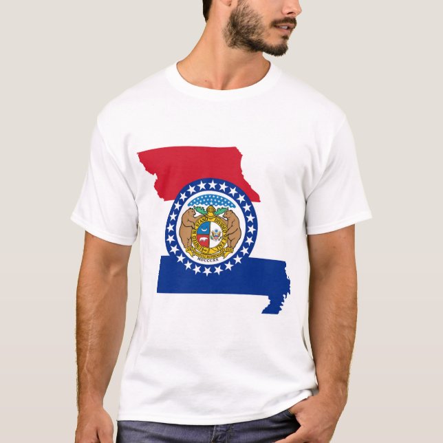 Staatsflagge von Missouri T-Shirt (Vorderseite)