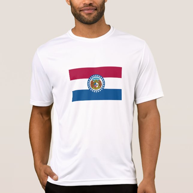 Staatsflagge von Missouri T-Shirt (Vorderseite)