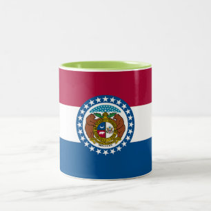 Staatsflagge von Missouri Zweifarbige Tasse