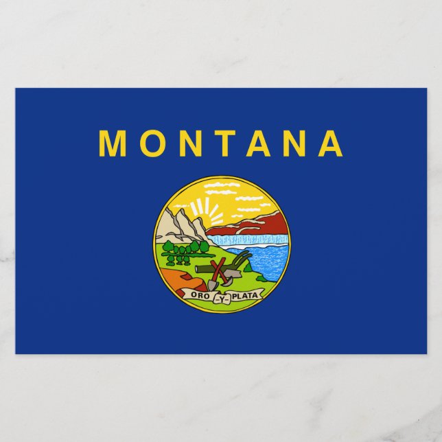 Staatsflagge von Montana Briefpapier (Vorderseite)
