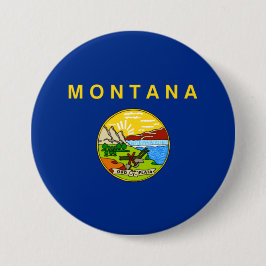 Staatsflagge von Montana Button
