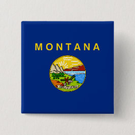 Staatsflagge von Montana Button