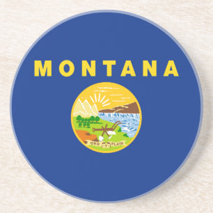 Staatsflagge von Montana Getränkeuntersetzer