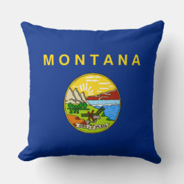 Staatsflagge von Montana Kissen