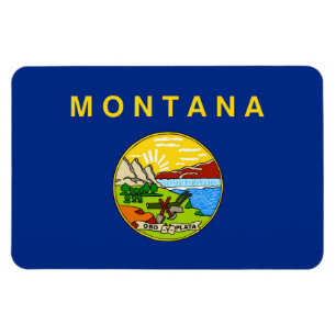 Staatsflagge von Montana Magnet