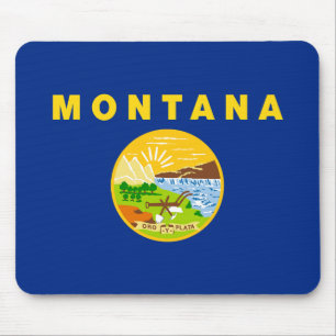 Staatsflagge von Montana Mousepad