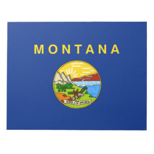 Staatsflagge von Montana Notizblock