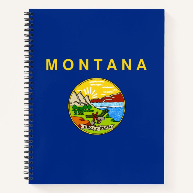 Staatsflagge von Montana Notizbuch (Vorderseite)
