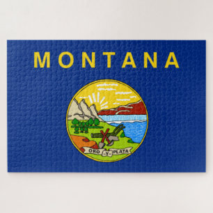 Staatsflagge von Montana Puzzle