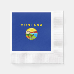 Staatsflagge von Montana Serviette