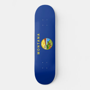 Staatsflagge von Montana Skateboard