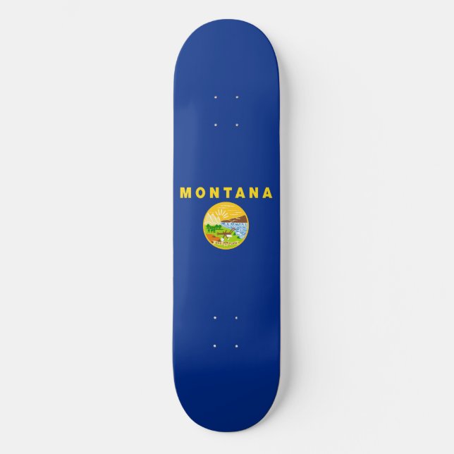 Staatsflagge von Montana Skateboard (Vorderseite)