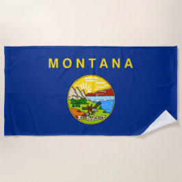 Staatsflagge von Montana Strandtuch