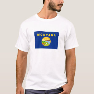 Staatsflagge von Montana T-Shirt