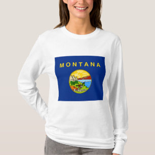 Staatsflagge von Montana T-Shirt