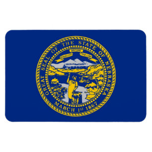 Staatsflagge von Nebraska Magnet