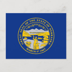 Staatsflagge von Nebraska Postkarte