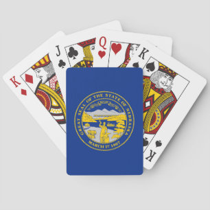 Staatsflagge von Nebraska Spielkarten