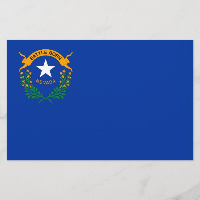Staatsflagge von Nevada Briefpapier (Vorderseite)